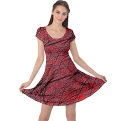 Neurons Cells Train Link Brain Cap Sleeve Dress