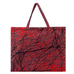 Neurons Cells Train Link Brain Zipper Large Tote Bag by HermanTelo