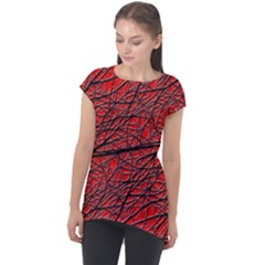 Neurons Cells Train Link Brain Cap Sleeve High Low Top