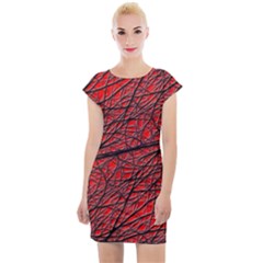 Neurons Cells Train Link Brain Cap Sleeve Bodycon Dress by HermanTelo