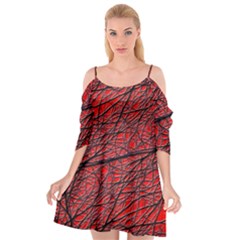 Neurons Cells Train Link Brain Cutout Spaghetti Strap Chiffon Dress by HermanTelo