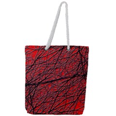 Neurons Cells Train Link Brain Full Print Rope Handle Tote (large) by HermanTelo