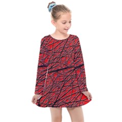 Neurons Cells Train Link Brain Kids  Long Sleeve Dress