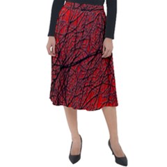 Neurons Cells Train Link Brain Classic Velour Midi Skirt  by HermanTelo