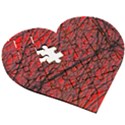 Neurons Cells Train Link Brain Wooden Puzzle Heart View3