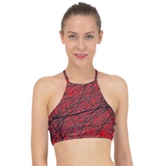 Neurons Cells Train Link Brain Racer Front Bikini Top by HermanTelo