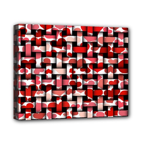 Background Red Summary Canvas 10  X 8  (stretched)