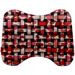 Background Red Summary Head Support Cushion