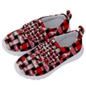 Background Red Summary Kids  Velcro No Lace Shoes View2