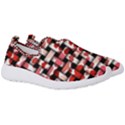 Background Red Summary Men s Slip On Sneakers View3