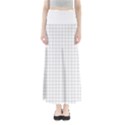 Aesthetic Black and White grid paper imitation Full Length Maxi Skirt View1