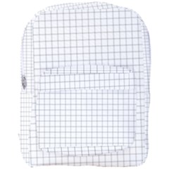 Aesthetic Black And White Grid Paper Imitation Full Print Backpack by genx