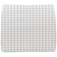 Aesthetic Black And White Grid Paper Imitation Seat Cushion by genx