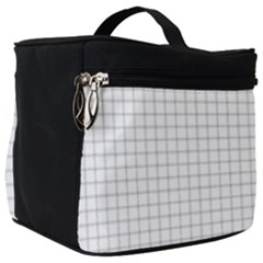 Aesthetic Black And White Grid Paper Imitation Make Up Travel Bag (big) by genx