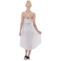 Aesthetic Black and White grid paper imitation High-Low Halter Chiffon Dress  View2