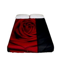 Roses Rouge Fleurs Fitted Sheet (full/ Double Size) by kcreatif