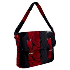 Roses Rouge Fleurs Buckle Messenger Bag by kcreatif