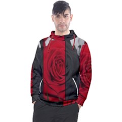 Roses Rouge Fleurs Men s Pullover Hoodie