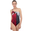 Roses Rouge Fleurs Classic One Shoulder Swimsuit View1