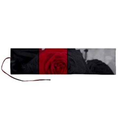 Roses Rouge Fleurs Roll Up Canvas Pencil Holder (l)