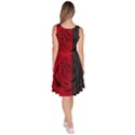 Roses Rouge Fleurs Knee Length Skater Dress With Pockets View4