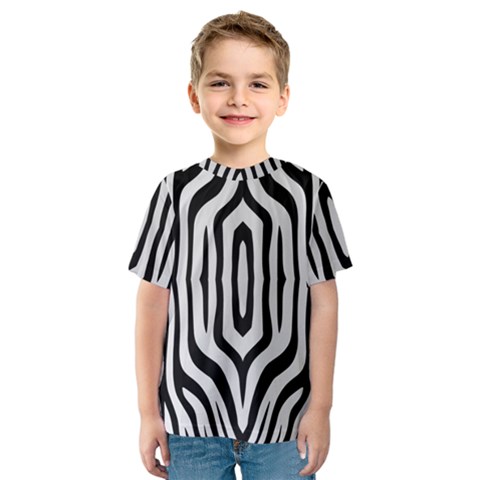 Abstrait Zèbres Taches Kids  Sport Mesh Tee by kcreatif