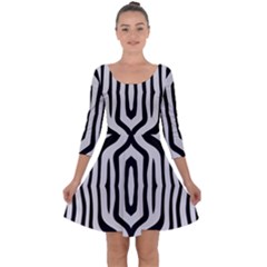 Abstrait Zèbres Taches Quarter Sleeve Skater Dress by kcreatif