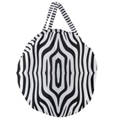 Abstrait Zèbres Taches Giant Round Zipper Tote by kcreatif