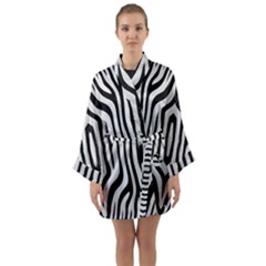 Abstrait Zèbres Taches Long Sleeve Satin Kimono by kcreatif