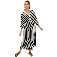 Abstrait Zèbres Taches Grecian Style  Maxi Dress