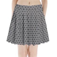 Pattern Formes Ronds Noir/blanc Pleated Mini Skirt by kcreatif