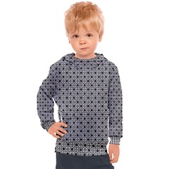 Pattern Formes Ronds Noir/blanc Kids  Hooded Pullover