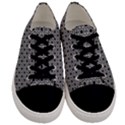 Pattern Formes Ronds Noir/Blanc Men s Low Top Canvas Sneakers View1