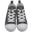 Pattern Formes Ronds Noir/Blanc Kids  Mid-Top Canvas Sneakers View1