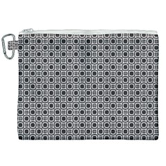 Pattern Formes Ronds Noir/blanc Canvas Cosmetic Bag (xxl)