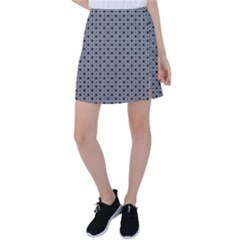 Pattern Formes Ronds Noir/blanc Tennis Skirt