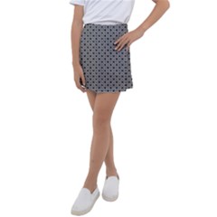 Pattern Formes Ronds Noir/blanc Kids  Tennis Skirt