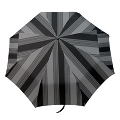 Pattern Bandes Gris/noir Folding Umbrellas by kcreatif