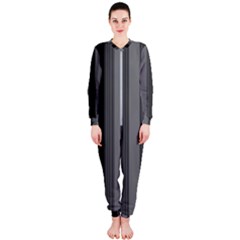 Pattern Bandes Gris/noir Onepiece Jumpsuit (ladies)  by kcreatif