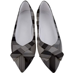 Pattern Bandes Gris/noir Women s Bow Heels