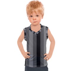 Pattern Bandes Gris/noir Kids  Sport Tank Top