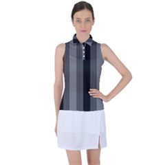 Pattern Bandes Gris/noir Women s Sleeveless Polo Tee by kcreatif