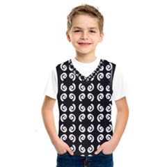 Pattern Formes Ronds Noir Kids  Sportswear by kcreatif