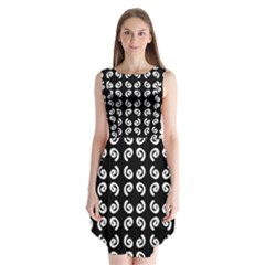 Pattern Formes Ronds Noir Sleeveless Chiffon Dress   by kcreatif