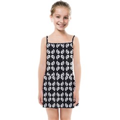 Pattern Formes Ronds Noir Kids  Summer Sun Dress by kcreatif