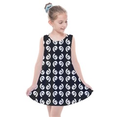 Pattern Formes Ronds Noir Kids  Summer Dress by kcreatif