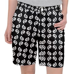 Pattern Formes Ronds Noir Pocket Shorts by kcreatif