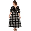 Pattern Formes Ronds Noir Kimono Sleeve Boho Dress View2