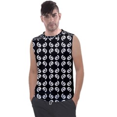 Pattern Formes Ronds Noir Men s Regular Tank Top