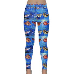 Fish Stamp 2 Classic Yoga Leggings by ArtworkByPatrick